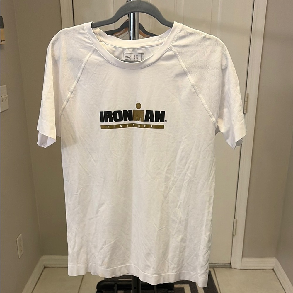 Iron Man White Finisher Short Sleeve T-Shirt